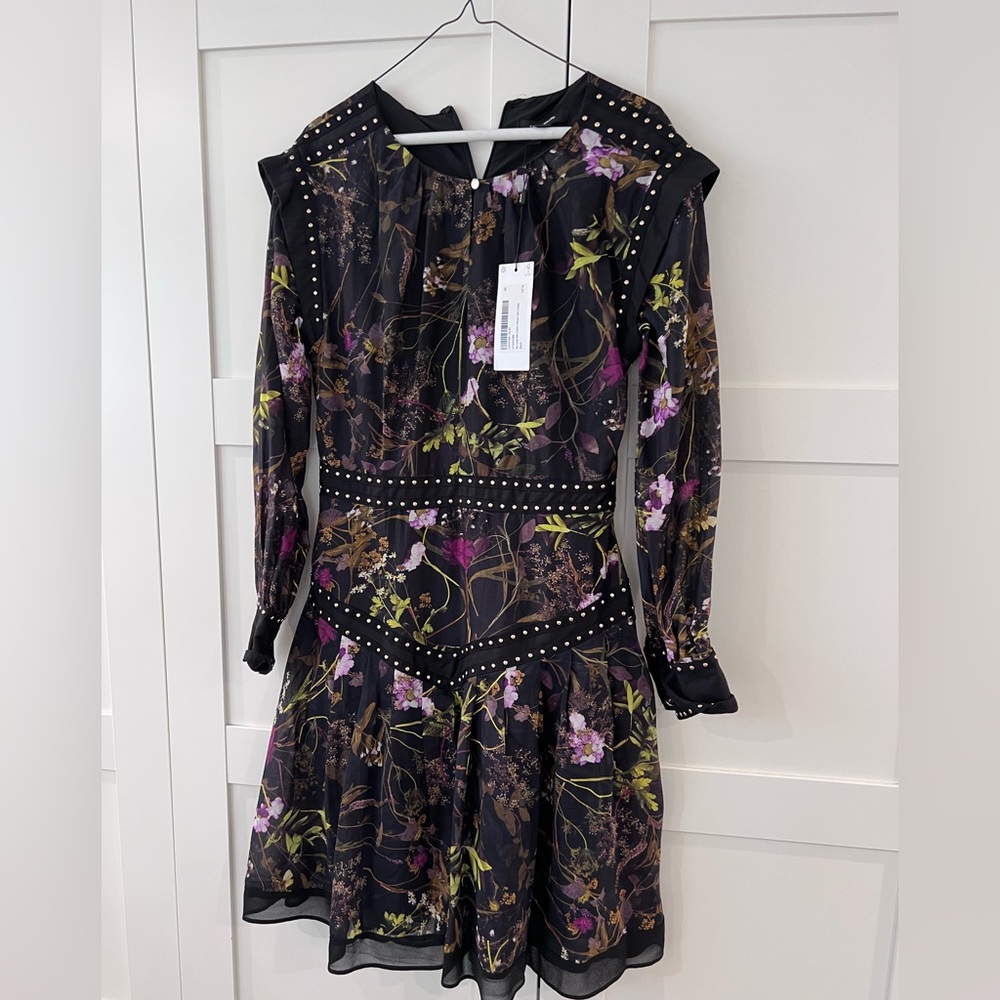 Karen Millen by Lydia Silk Cotton Woven Dress